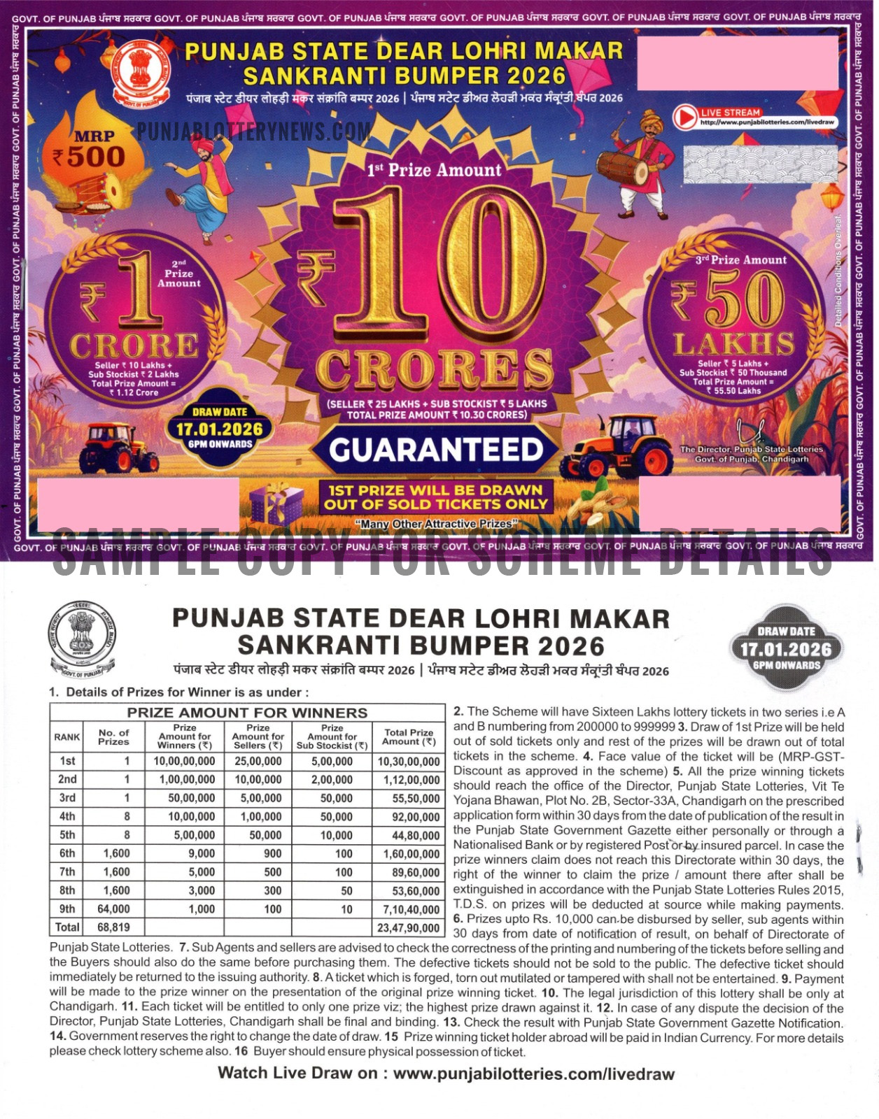 punjab-lohri-bumper-2026-full Punjab State Dear Lohri Bumper Lottery